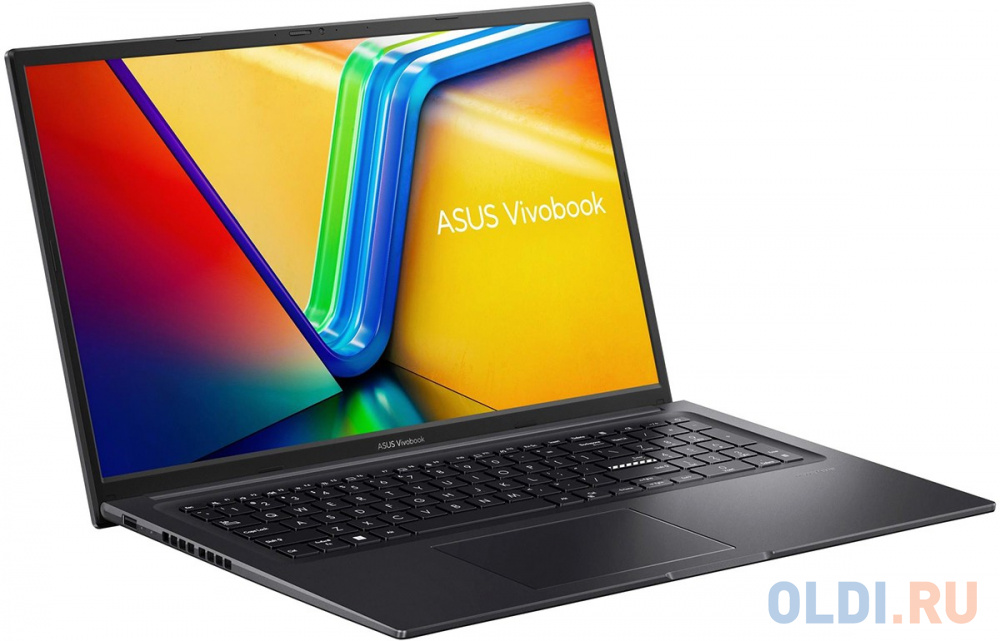 Ноутбук Asus VivoBook 17X K3704VA-AU100W Core i5 13500H 8Gb SSD512Gb Intel Iris Xe graphics 17.3" IPS FHD (1920x1080) Windows 11 Home black WiFi