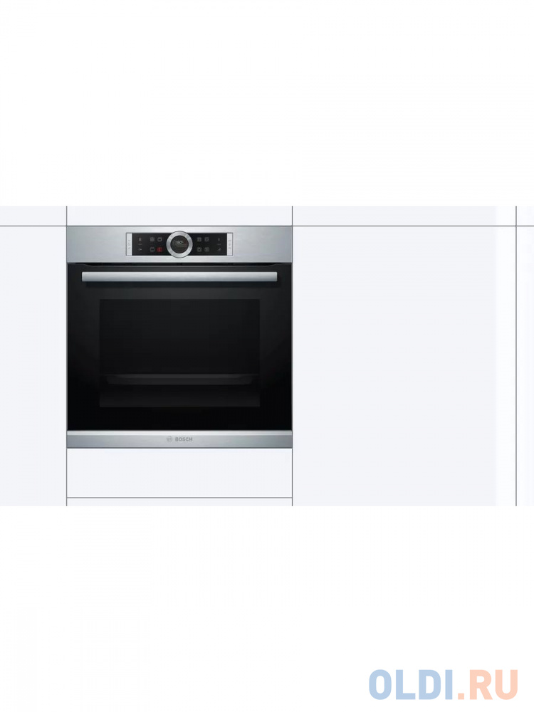 Встраиваемый электрический духовой шкаф Bosch HBG655BS1M Series 8, 595x594x548, 71 л, 3600 Вт 13 режимов гриль EcoClean 4D HotAir 10 автопрограмм в Москвe