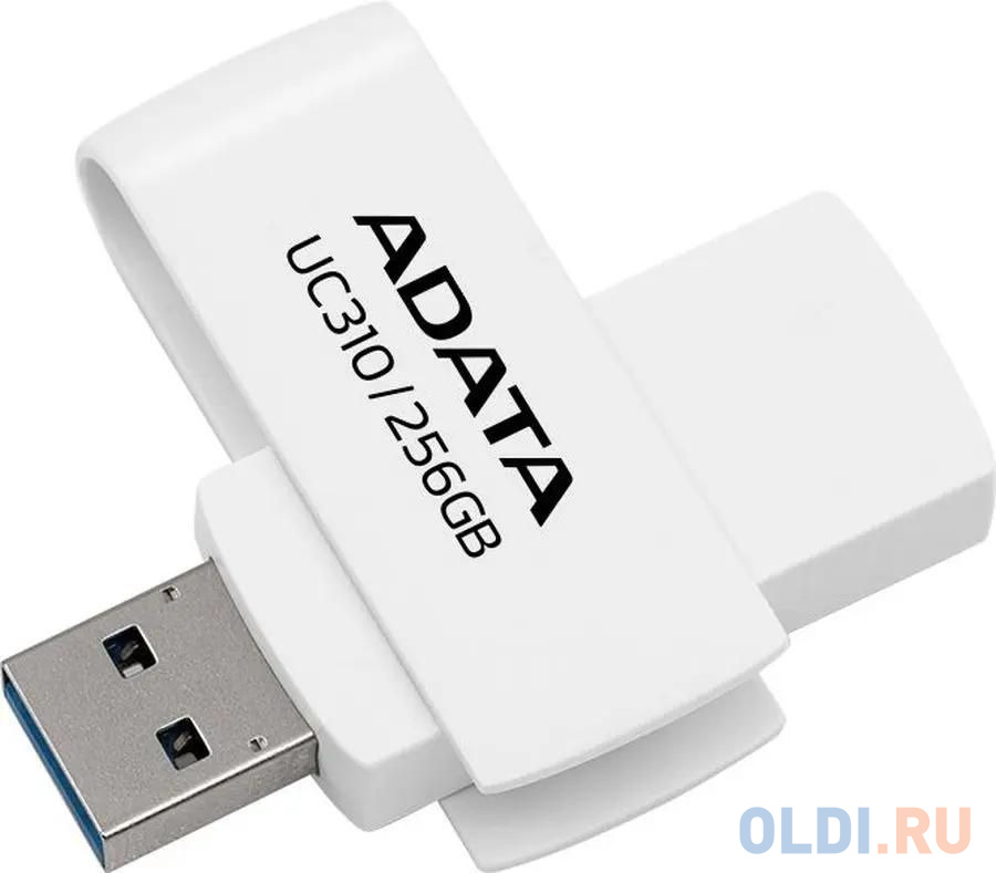 Флеш Диск A-DATA 256GB <UC310-256G-RWH> UC310, USB 3.2, белый