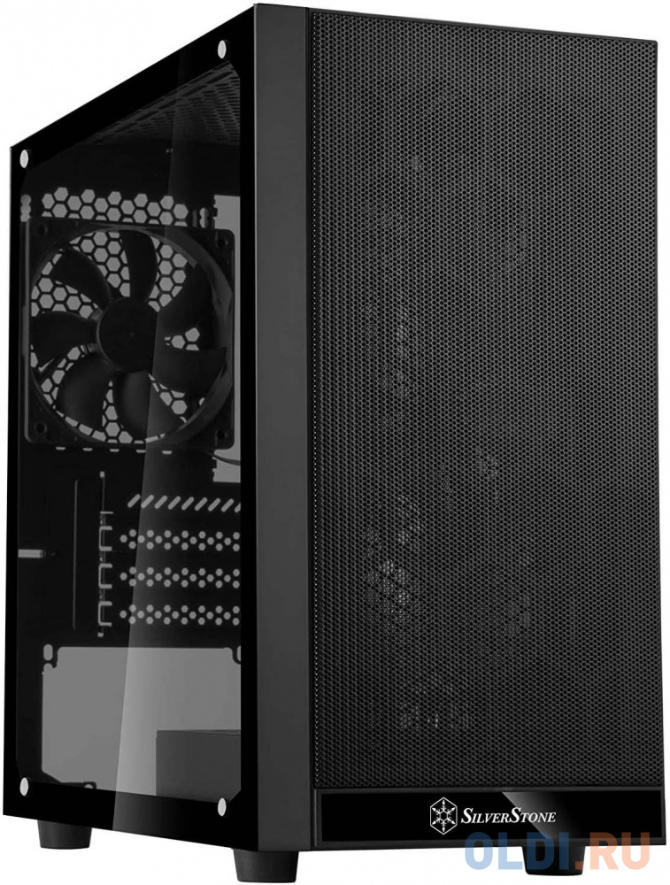 Корпус microATX SilverStone Precision Без БП чёрный