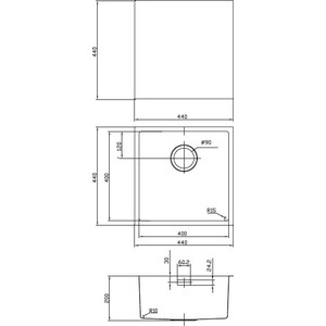 Кухонная мойка IDDIS Edifice (EDI44B0i77) в Москвe