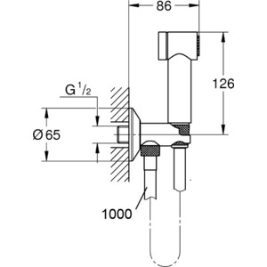 Гигиенический набор Grohe Sena Trigger (26329000)