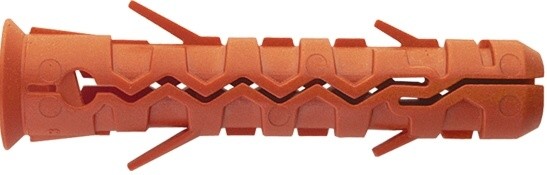 Дюбель ЕВРО 1.4 см x 7 см, полиамид, для строительных лесов, оранжевый, 1 шт., Mungo (1131407)