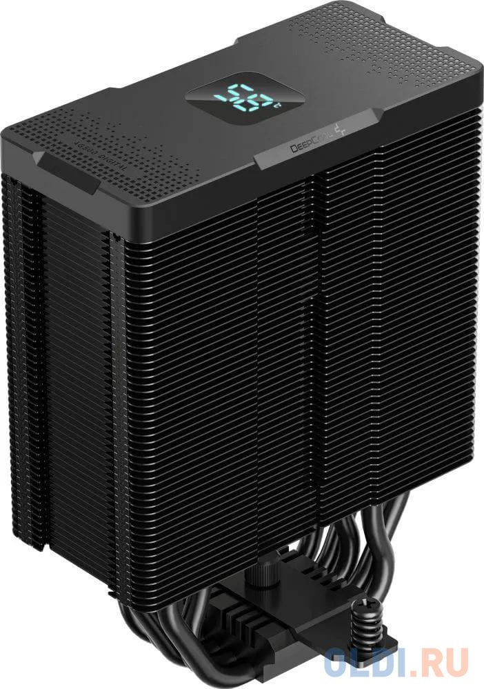 DEEPCOOL AG500 DIGITAL BK LGA1700/1200/115X/AM5/AM4 (12шт/кор, TDP 240W, PWM, Fan 120mm, 5 тепл. трубок) RET