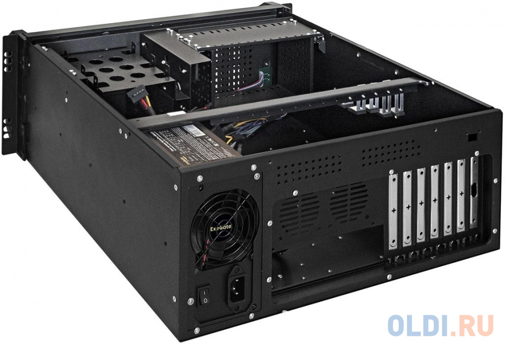 Серверный корпус ExeGate Pro 4U450-26/4U4020S <RM 19", высота 4U, глубина 450, БП 1000RADS, USB>