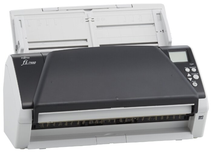 Сканер протяжный Fujitsu fi-7480, A3, CIS, 600x600dpi, АПД 100 листов, ч/б 80 стр/мин,цв. 80 стр/мин, 24bit, USB 3.0 (PA03710-B001)