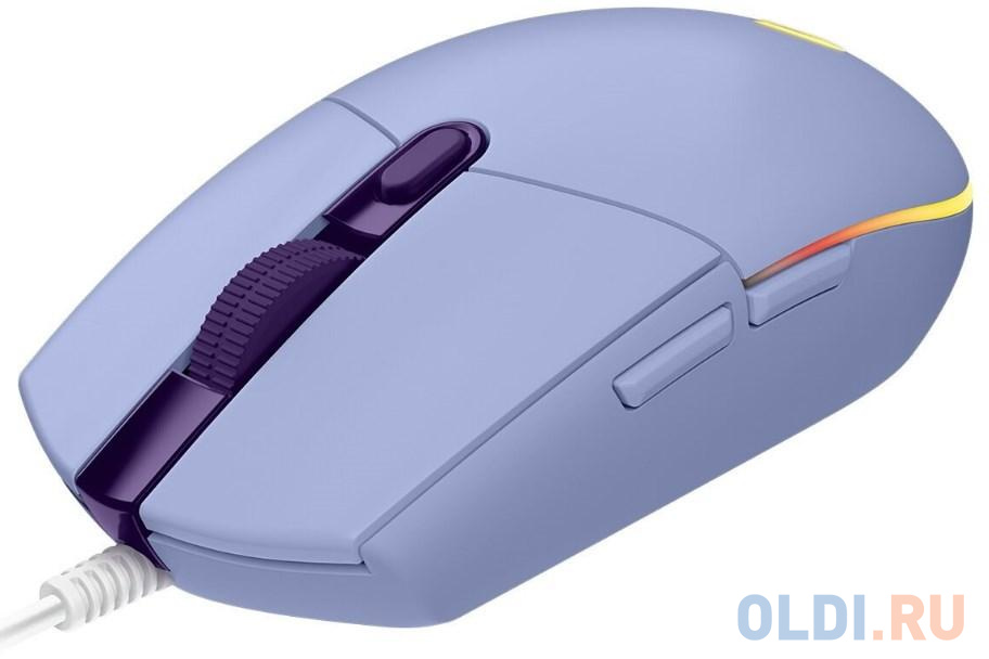 Мышь проводная Logitech G102 LIGHTSYNC Gaming LILAC Retail фиолетовый USB 910-005854 в Москвe