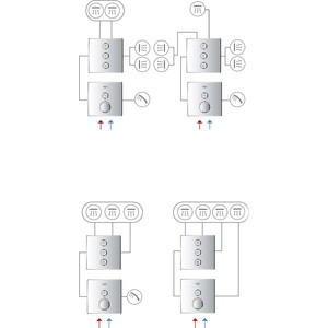 Переключатель потоков Grohe Grohtherm SmartControl накладная панель, для 35600/35601 (29122000)