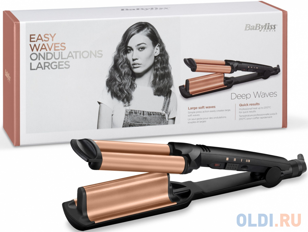 Щипцы Babyliss W2447E макс.темп.:200С покрытие:керамико-турмалиновое черный