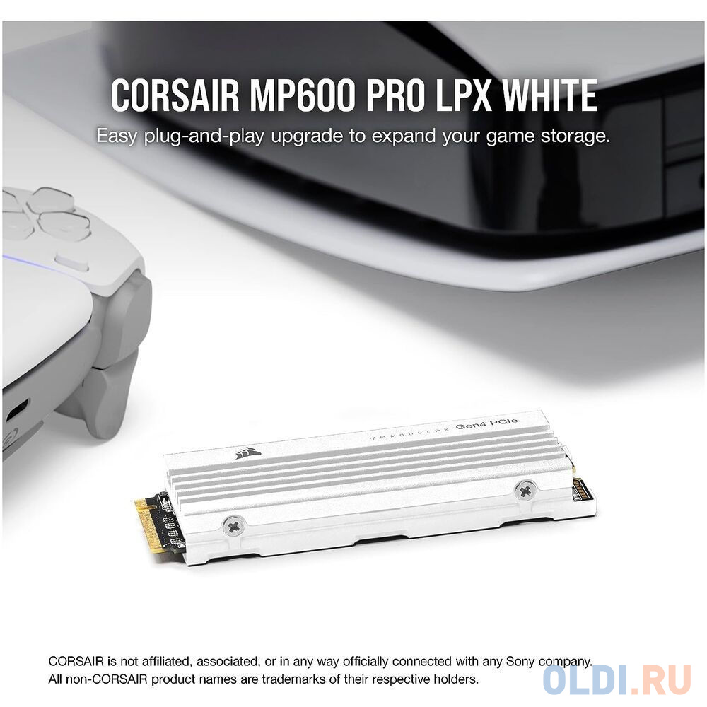 1000Gb Corsair Force MP600 PRO LPX White (CSSD-F1000GBMP600PLPW) M.2 2280 PCIe NVMe 4.0 x4 в Москвe