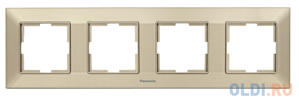 Рамка Panasonic Arkedia Slim WNTF08042BR-RU 4x горизонтальный монтаж пластик бронза (упак.:1шт)