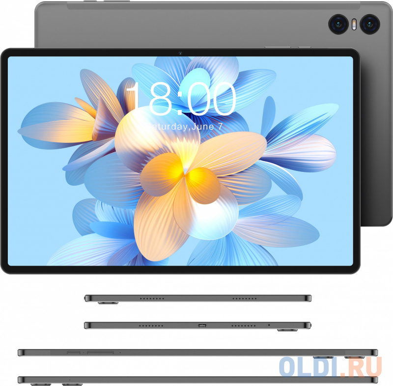 Планшет Teclast T50 Pro Helio G99 (2.0) 8C RAM8Gb ROM256Gb 10.95" IPS 2000x1200 3G 4G Android 13 серый 20Mpix 8Mpix BT GPS WiFi Touch microSD 256