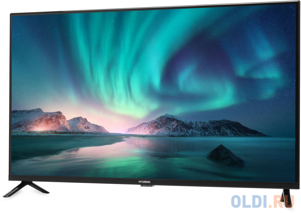 Телевизор LED Hyundai 40" H-LED40BS5002 Android TV Frameless черный FULL HD 60Hz DVB-T2 DVB-C DVB-S DVB-S2 USB WiFi Smart TV в Москвe