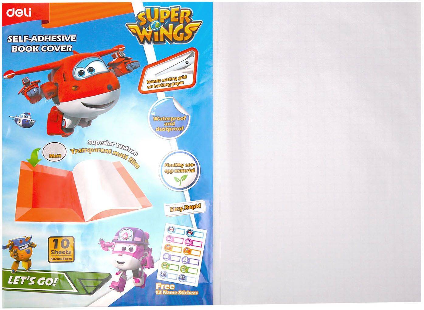 Пленка для книги Deli EZ75112 Super Wings