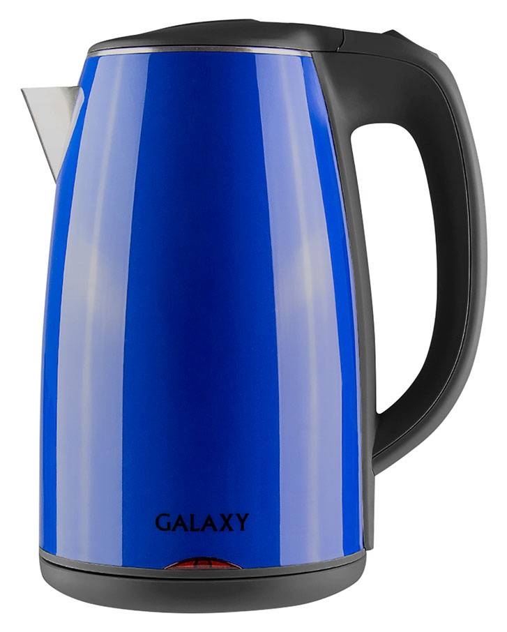 Чайник электрический Galaxy GL 0307 синий/черный, нержавеющая сталь/пластик (ГЛ0307СН)