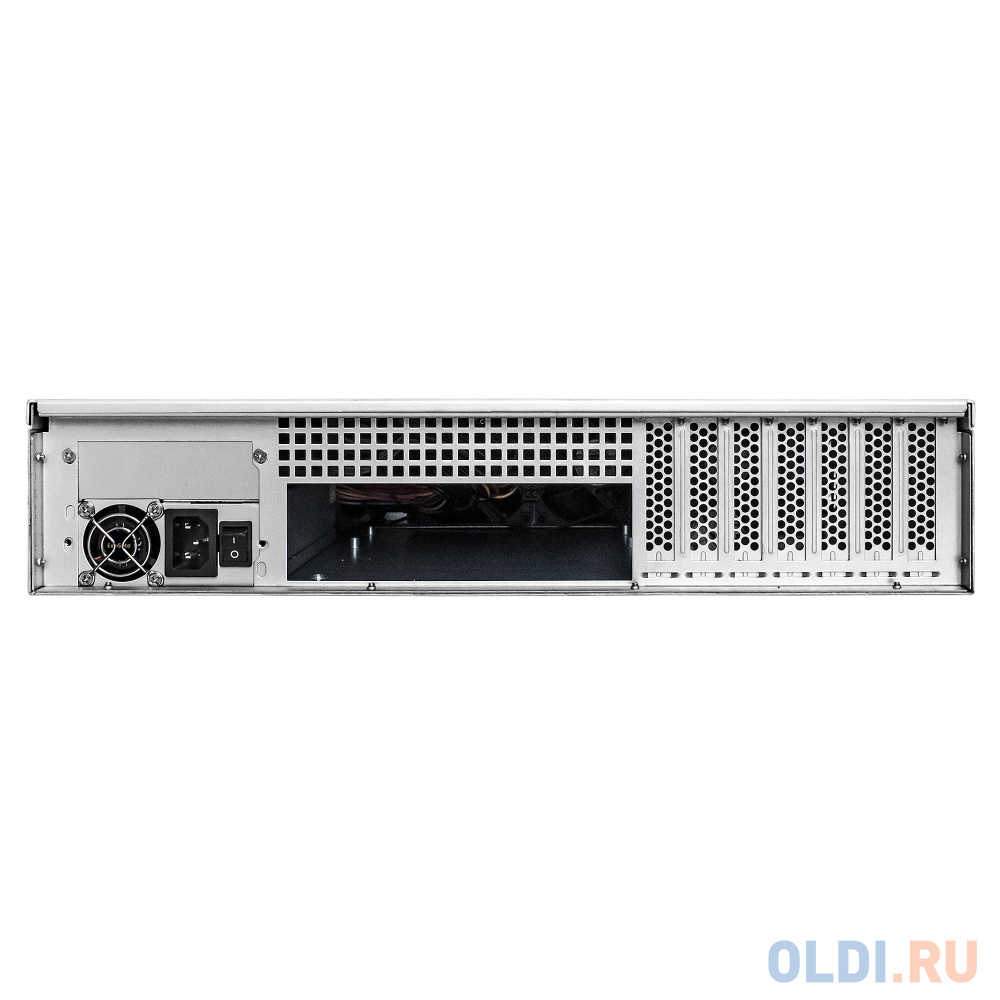 Exegate EX281289RUS Серверный корпус ExeGate Pro 2U550-HS08 <RM 19", высота 2U, глуб 550, БП 1U-500ADS, 8xHotSwap, USB>