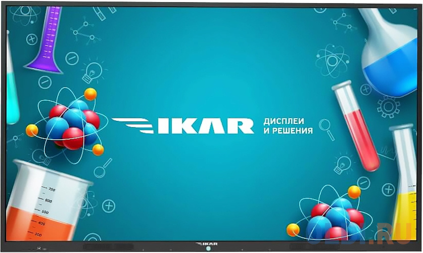 Панель Ikar 65" ИП 65-214-410 черный IPS LED 8ms 16:9 DVI HDMI M/M матовая 1200:1 400cd 178гр/178гр 3840x2160 VGA DP UHD USB 51кг (RUS)