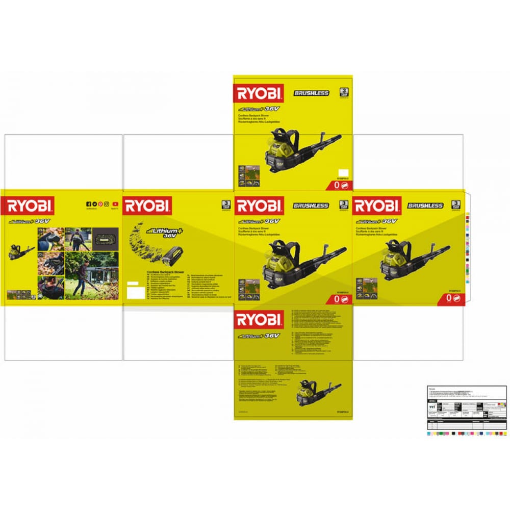 Ранцевая воздуходувка Ryobi