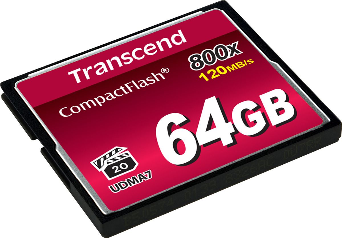 Карта Памяти CF 64Gb Transcend 800X (120/40 Mb/s) в Москвe