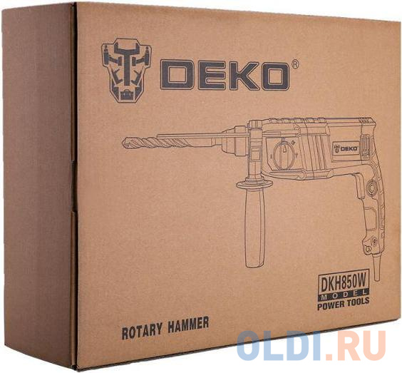 Перфоратор Deko DKH850W патрон:SDS-plus уд.:3Дж 850Вт (кейс в комплекте)