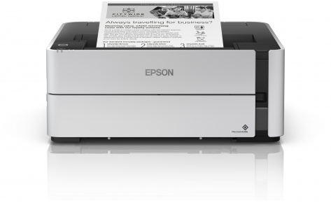 Принтер струйный Epson M1140, A4, ч/б, A4 ч/б: 20 стр/мин/39 стр/мин, 1200x2400dpi, дуплекс, СНПЧ, USB (C11CG26405)