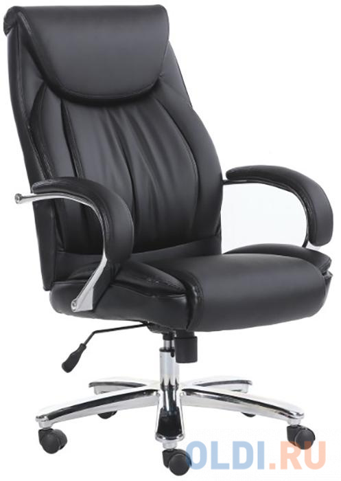 Кресло офисное BRABIX &quot;Advance EX-575&quot;, хром, экокожа, черное