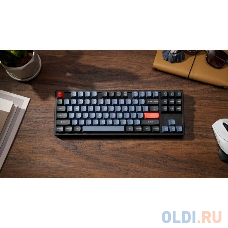 Беспроводная механическая клавиатура QMK Keychron K8 Pro, 87 клавиш, Hot-Swap, Gateron G pro Red Switch в Москвe