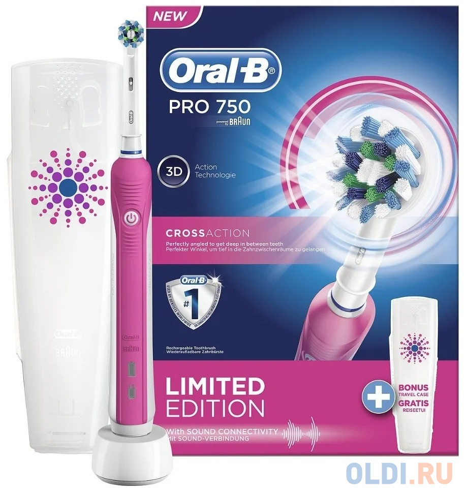 Электрическая зубная щетка PRO 750 LTD EDIT PINK ORAL-B в Москвe