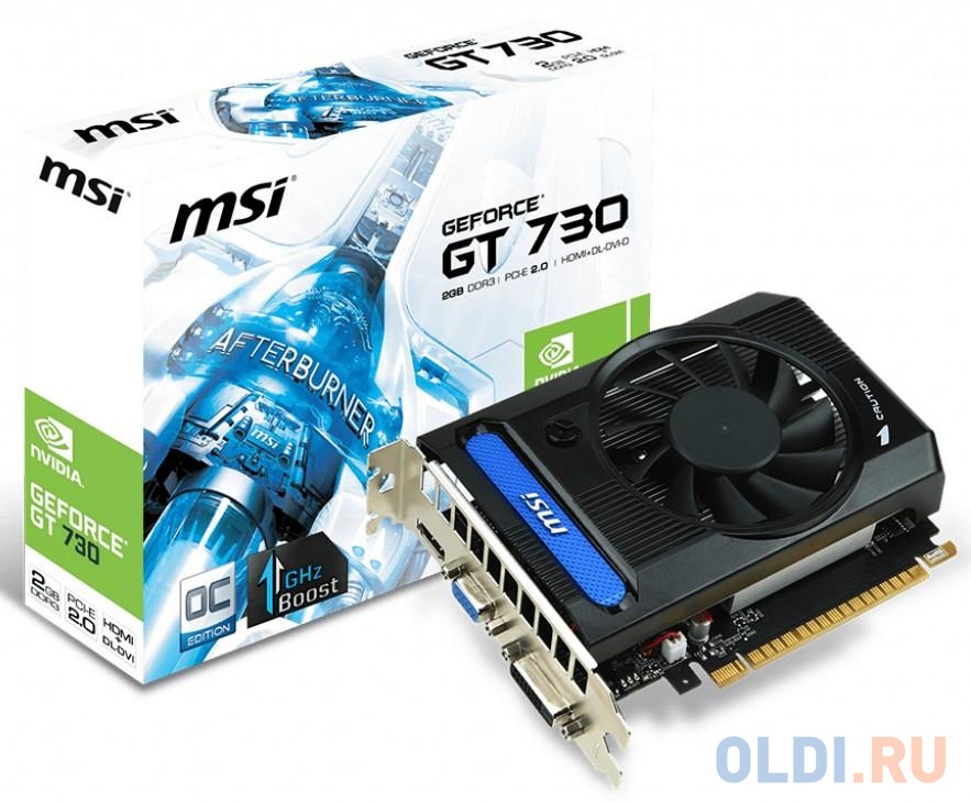 Видеокарта MSI GeForce GT 730 N730K-2GD3/OCV5 2048Mb