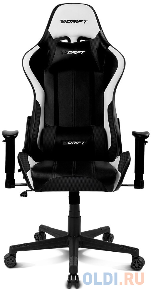 Кресло для геймеров Drift DR175 PU чёрный белый