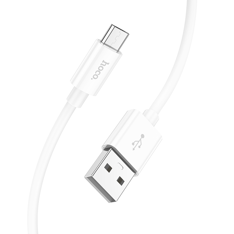 Кабель USB-Micro USB, 2.4А, 1 м, белый, HOCO magic X87 (6931474783219)
