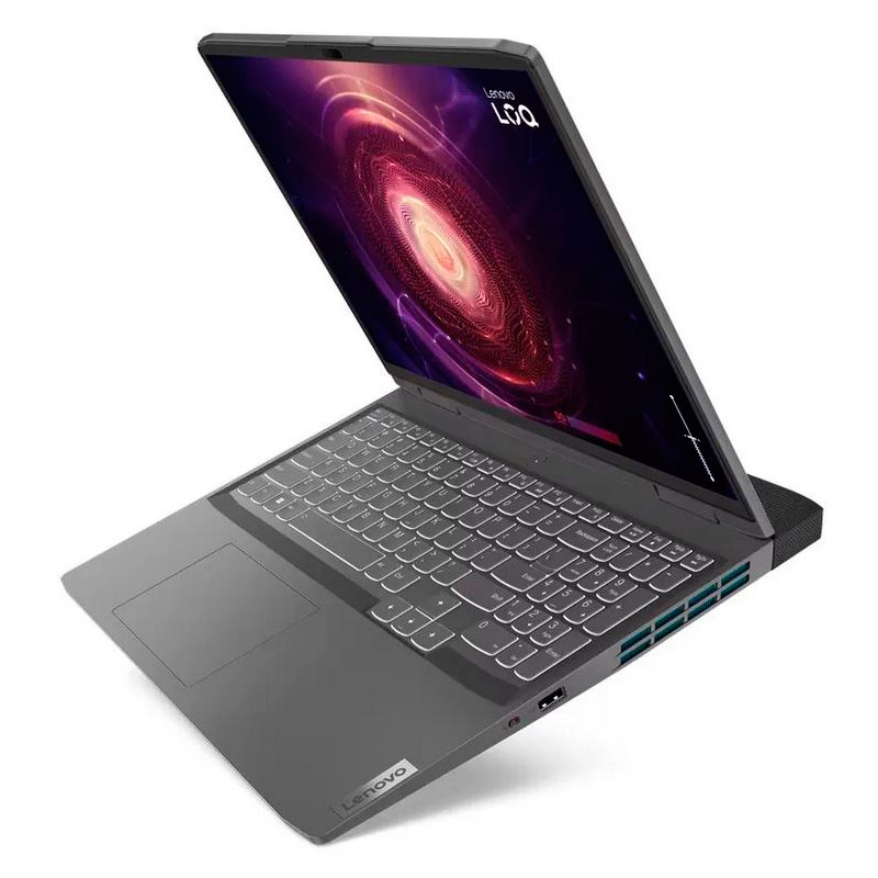 Ноутбук Lenovo LOQ 16APH8 Storm Grey (Русская / Английская раскладка клавиатуры) 82XU004WRK (AMD Ryzen 5 7640HS 4.3 GHz/16384Mb/512Gb SSD/nVidia GeForce RTX 4050 6144Mb/Wi-Fi/Bluetooth/Cam/16/1920x1200/No OS)