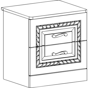 Тумба прикроватная Комфорт - S Гертруда М 5 белая лиственница/ясень жемчужный