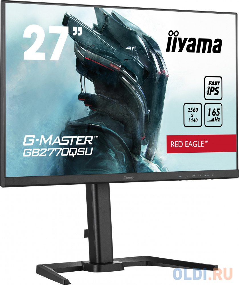 Монитор LCD 27'' [16:9] 2560х1440(WQHD) IPS, nonGLARE, 165 Hz, 400cd/m2, H178°/V178°, 1000:1, 80M:1, 16.7M, 0,5 ms, HDMI, DP, USB-Hub, Heigh