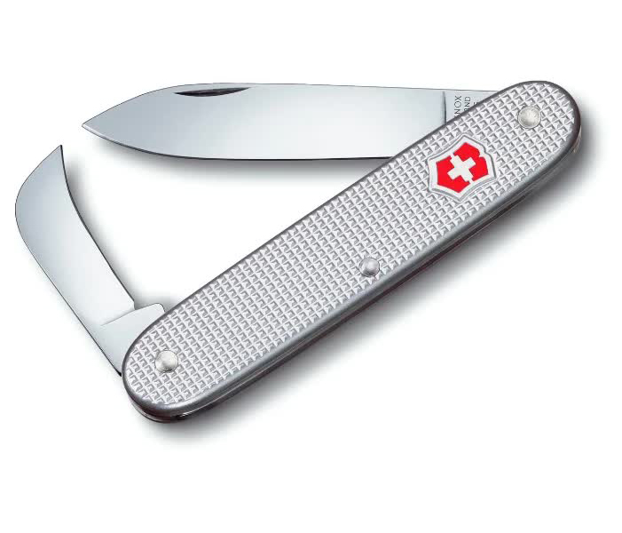 Нож Victorinox Pioneer, 93 мм, 2 функции, серебристый