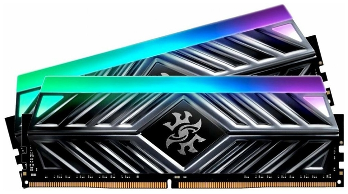 Комплект памяти DDR4 DIMM 32Gb (2x16Gb), 3200MHz, CL16, 1.35 В, ADATA, XPG SPECTRIX D41 RGB (AX4U320016G16A-DT41)
