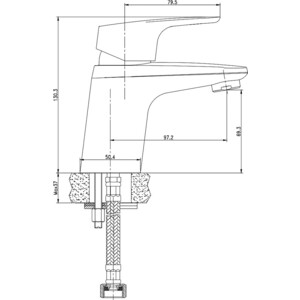 Смеситель для раковины Aquanet AF410-10C Magic (237449)