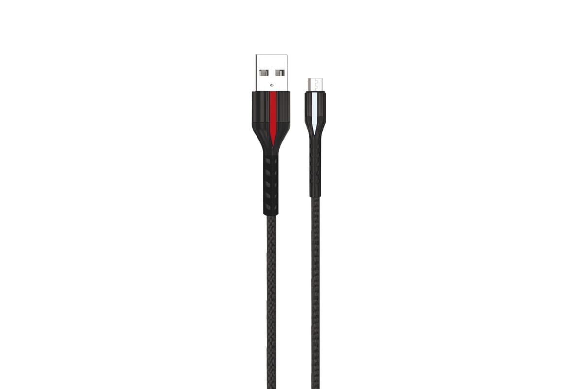 Кабель Micro USB 2.0(Bm)-USB 2.0(Am), 2A, 1м, черный Exployd Classic (EX-K-1022)