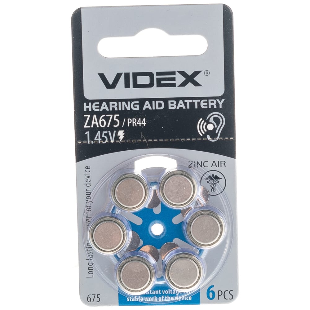 Воздушно-цинковый элемент питания Videx