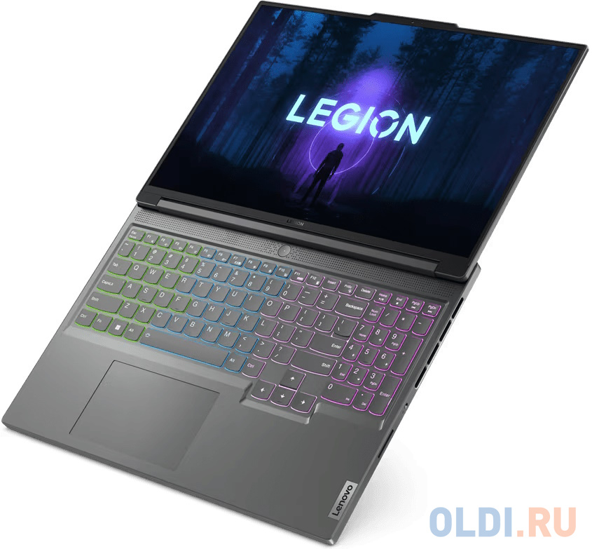 Ноутбук Lenovo Legion Slim 5 16IRH8 Core i5 13420H 16Gb SSD512Gb NVIDIA GeForce RTX 3050 6Gb 16" IPS WUXGA (1920x1200) noOS grey WiFi BT Cam (82Y в Москвe