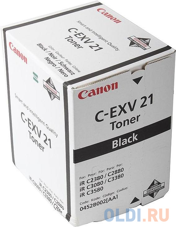 Тонер-картридж Canon iR C2880/3380 C-EXV21/GPR-23/NPG-35 black (туба 575г) ELP Imaging®