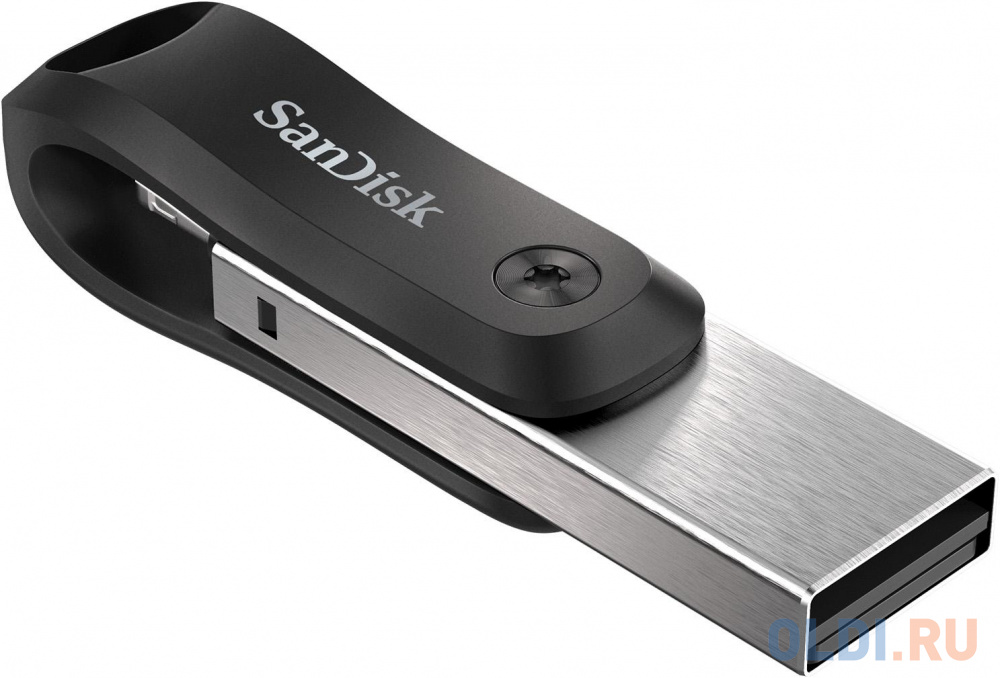 Флешка 128Gb SanDisk SDIX60N-128G-GN6NE Lightning USB 3.0 черный серебристый
