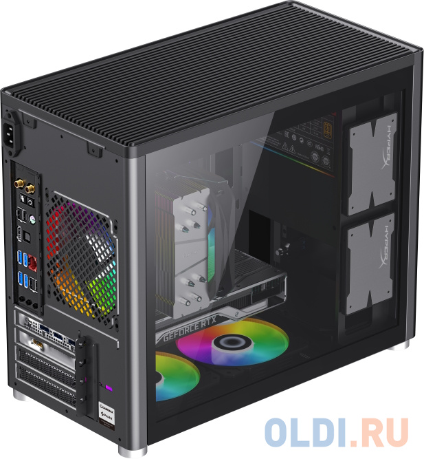 Компьютерный корпус, без блока питания mATX/ Gamemax Spark Black mATX case, black, w/o PSU, w/1xUSB3.0+1xType-C, 1xCombo Audio в Москвe