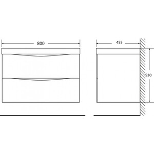 Тумба под раковину BelBagno Acqua 80 Rovere Nature Grigio (ACQUA-800-2C-SO-RNG)