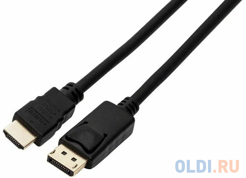 Filum Кабель Display port-HDMI 1.8 м., медь, черный, разъемы: Display port male- HDMI A male, пакет. [FL-C-DPM-HM-1.8M] (894192)