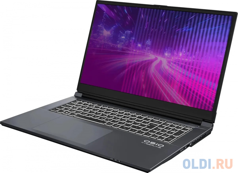 Ноутбук игровой OSIO CyberLine C170i-003 17.3", 2024, IPS, Intel Core i7 12650H 2.3ГГц, 10-ядерный, 16ГБ DDR4, 512ГБ SSD,  NVIDIA GeForce  RTX 40 в Москвe