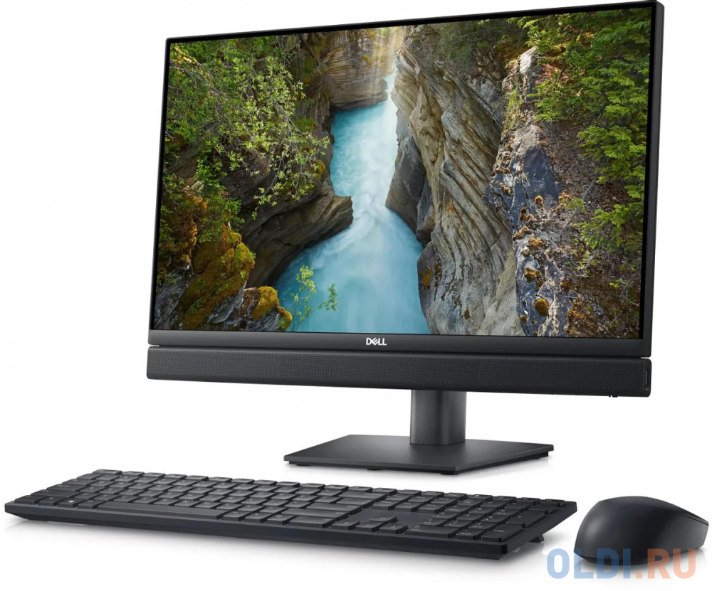 Моноблок Dell Optiplex 7410 23.8" Full HD Touch i7 13700 (1.5) 16Gb SSD512Gb UHDG 770 Windows 11 Professional GbitEth WiFi BT 130W клавиатура мыш