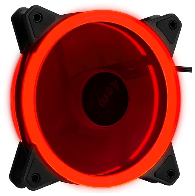 Вентилятор Aerocool Rev Red (120мм, 15.1dB, 1200rpm, 3 pin+ Molex, подсветка) RTL