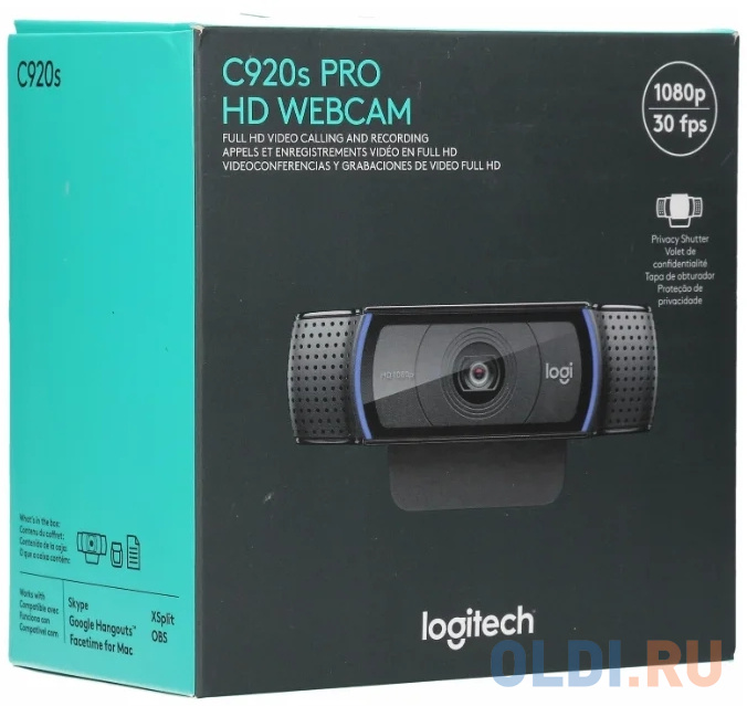 Камера интернет (960-001252) Logitech HD Pro Webcam C920s