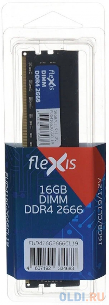 Модуль оперативной памяти Flexis 16GB DDR4 UDIMM 2666MHz (PC4-21300) 1,2V в Москвe